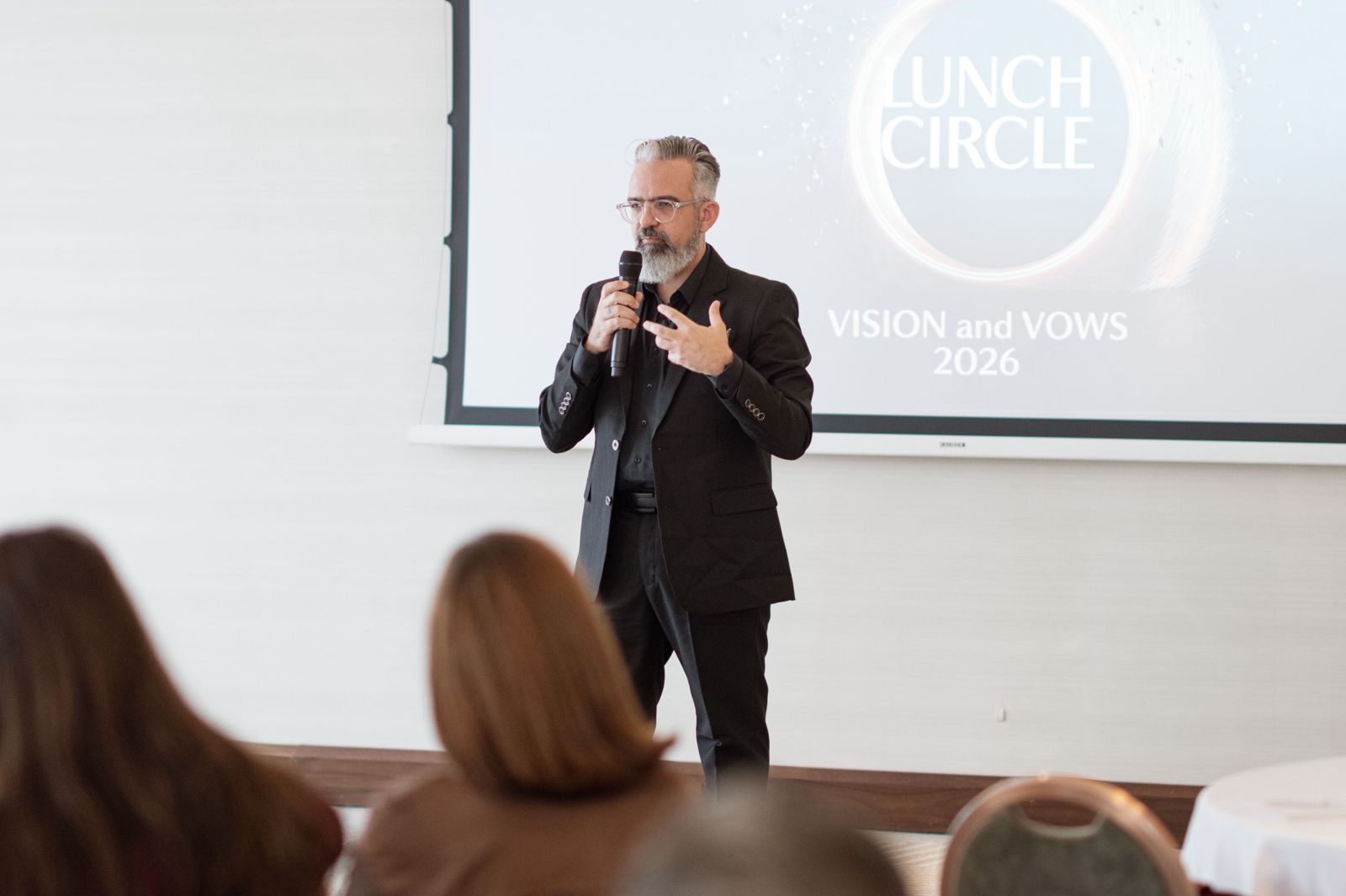 Theodore Georgedakis keynote at Lunch Circle Vision and Vows 2026